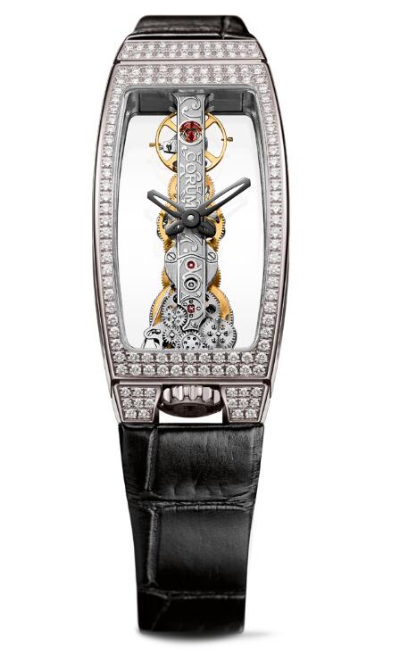 Corum GOLDEN BRIDGE MISS WHITE GOLD DIAMONDS Replica watch B113/03843 - 113.112.69/0001 0000